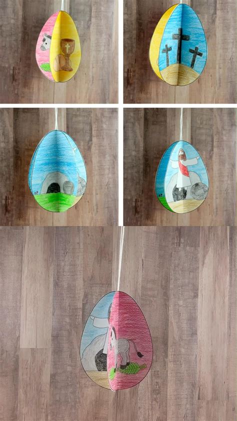 The Easter Story 3d Egg Craft With Template Artofit