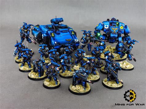 40k Ultramarines Minis For War Painting Studio