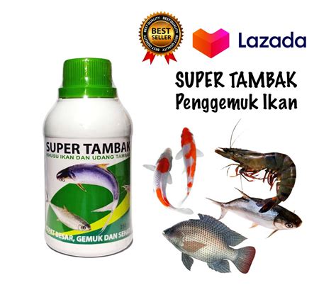 Obat Vitamin Penggemuk Ikan Bandeng Udang Nila Mas Patin Bawal Gurame