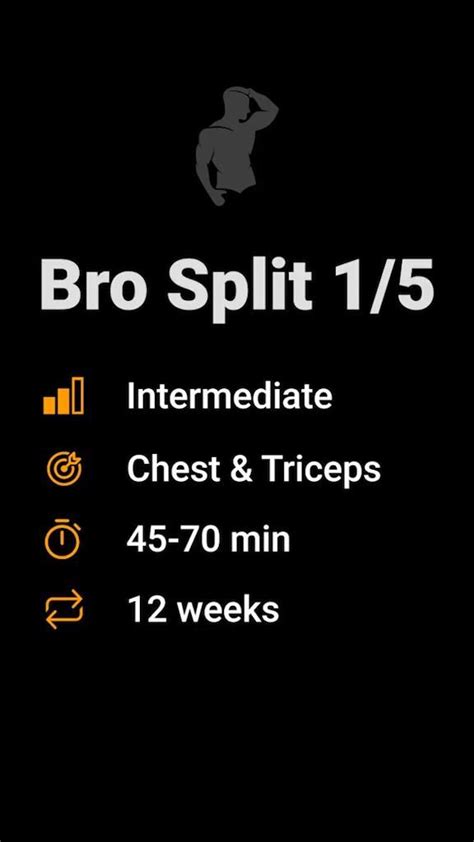 Bro Split Workout 15 Chest And Triceps Loose Weight Workout Home