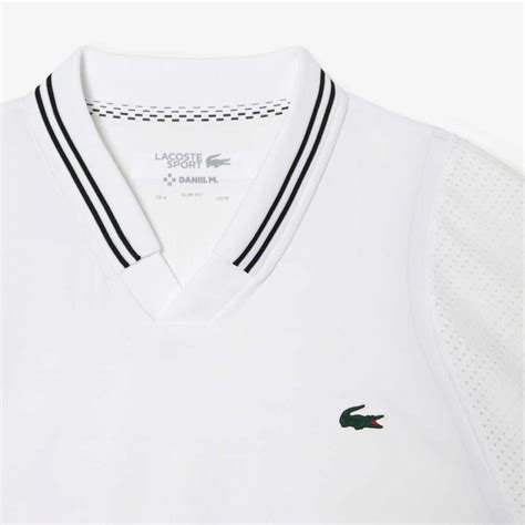 Polo Lacoste Tennis X Daniil Medvedev Blanc Extreme Padel