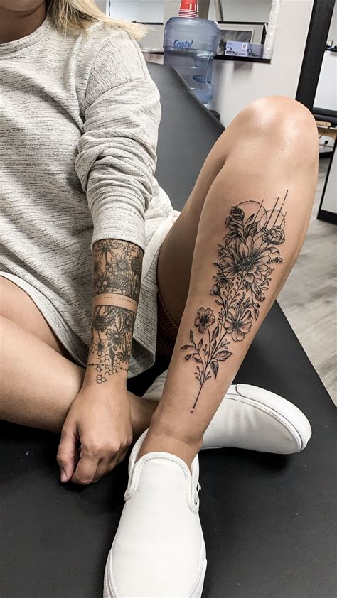 Shin Tattoos For Women