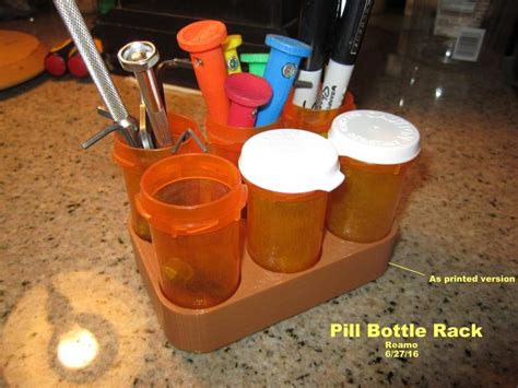 Pill Bottle Rack 3d Printer Model Free Download