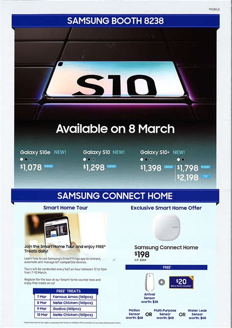 Samsung Mobile Page 3 Brochures From IT Show 2019 Singapore On Tech