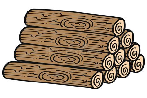 Wood Stock Vector Illustration Of Business Piece Cartoon 4566765