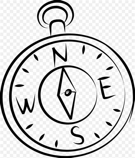 Black And White Compass Clip Art Png 1698x2000px Black And White Area Art Clock Compass