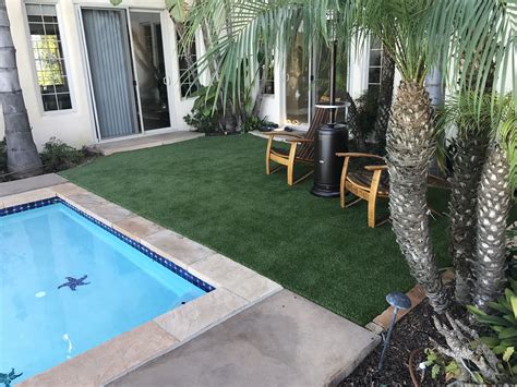 Just Some Ideas For Artificial Grass Around The Pool Area Tropical