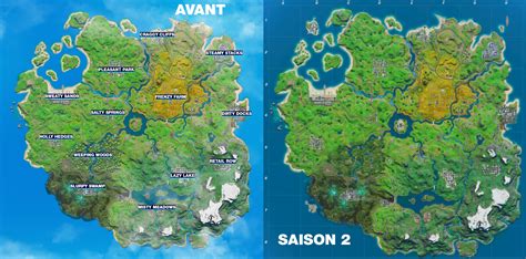 Fortnite Saison 2 Nouvelle Carte Et Villes La Map Du Patch 1200