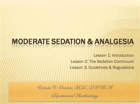 Ppt Moderate Sedation Analgesia Powerpoint Presentation Free Download Id 1482369