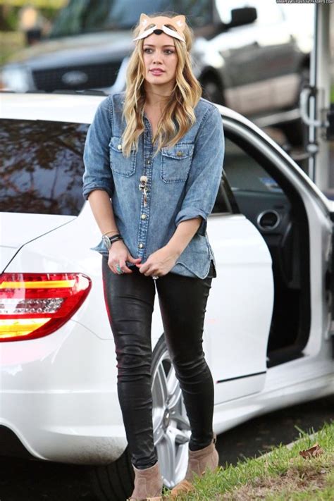 Toluca Lake Hilary Duff Lake Booty Beautiful Pants Leather Babe