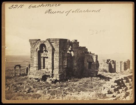 RBSI Surya Temple Martand Kashmir 1850 An Albumen Print Mounted