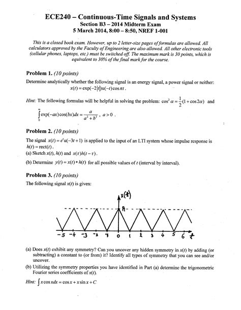 Exam 5 March 2014 Questions And Answers Ece240 Studocu