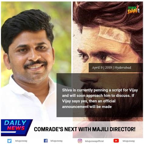 Comrade's next with Majili director! | Telugu Swag