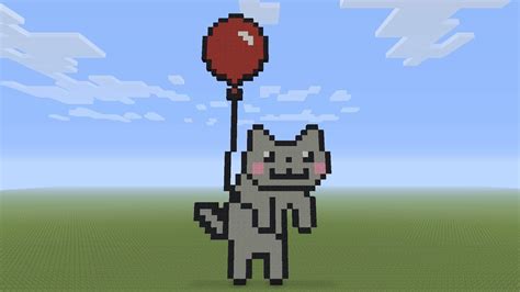 Easy Minecraft Pixel Art Cat