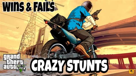 Gta Crazy Stunts Compilation Gta Fails Wins Youtube