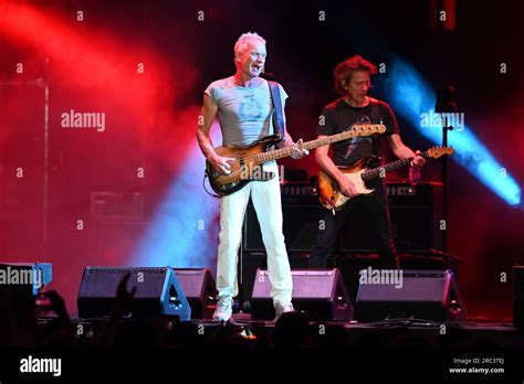 Piazza Sordello Mantua Italy July 11 2023 Sting During Sting My