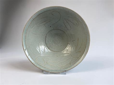 Bowl Celadon Earthenware Lotus Flower Beautifully Catawiki