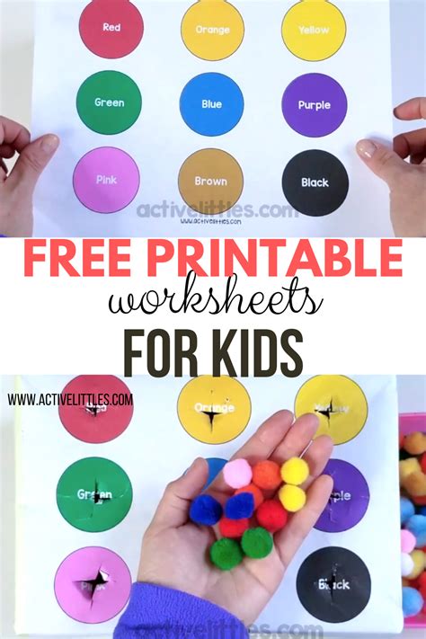 Free Printable Toddler Learning Worksheets Preschool Worksheets