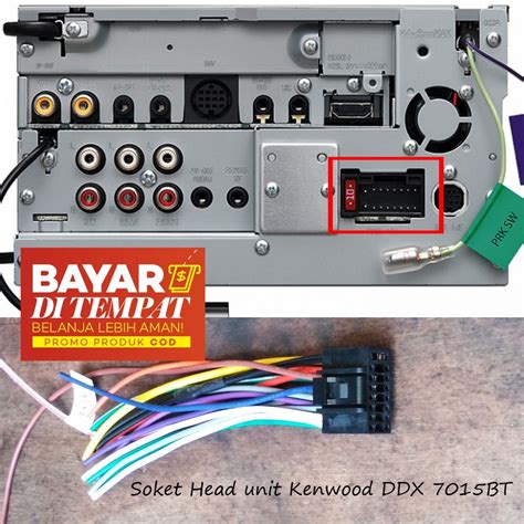 Jual Kabel Soket Head Unit Kenwood Untuk Pasang HU Kenwood DDX7015BT