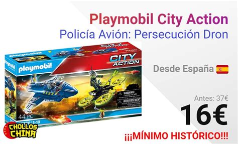 Playmobil City Action Polic A Avi N Persecuci N Dron Por