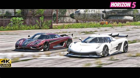 FH5 DRAG RACE Valkyrie Laferrari F5 Jesko Chiron ONE1 Rimac