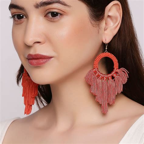 Buy Twenty Dresses By Nykaa Fashion Orange Sunny Side Of Life Earrings