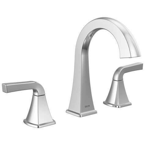 Delta Knoxville Chrome Widespread 2 Handle Watersense Bathroom Sink