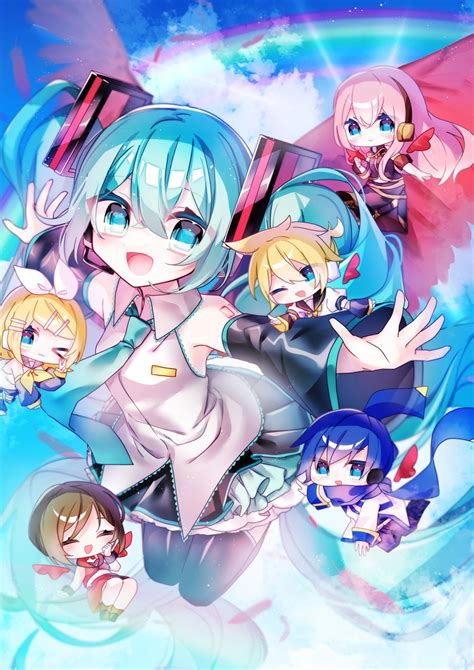 初音ミク 鏡音レン 鏡音リン カイトボーカロイド 巡音ルカ メイコvocaloid 「こちら優秀賞をいただきました