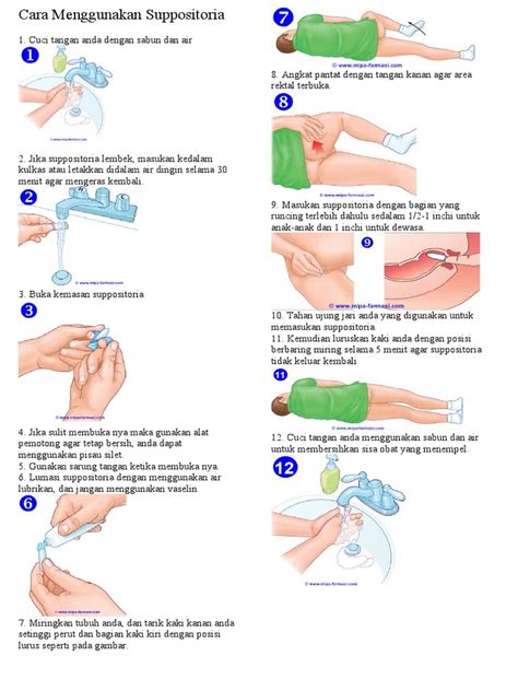 menggunakan suppositoria