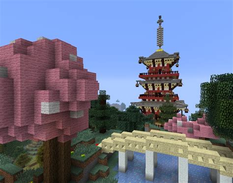 Nachi Falls And Seiganto Ji Pagoda On Pwego Minecraft Map