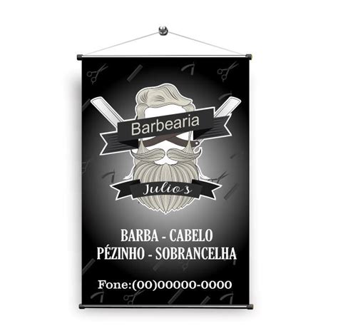 Banner Barbearia Mod 2048 KRadesivos