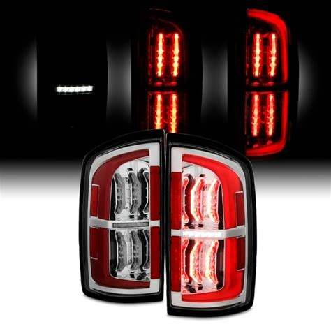 Akkon Fits 2007 2008 Dodge Ram 1500 07 09 Ram 2500 3500 Pickup Led Chrome Tail Lights Brake