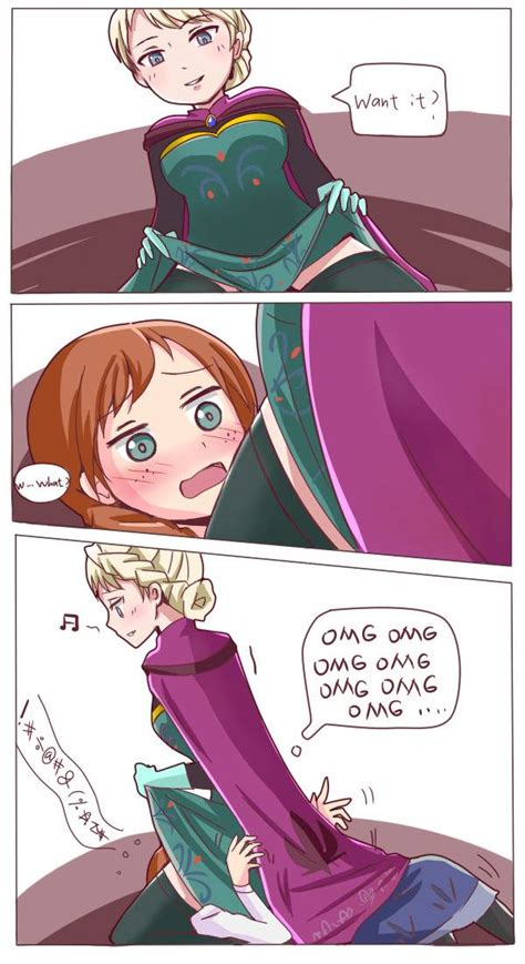 Elsa Sits On Anna S Face Comic Elsanna From R Frozen Scrolller