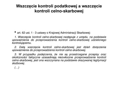 Wszczęcie kontroli podatkowej ppt pobierz