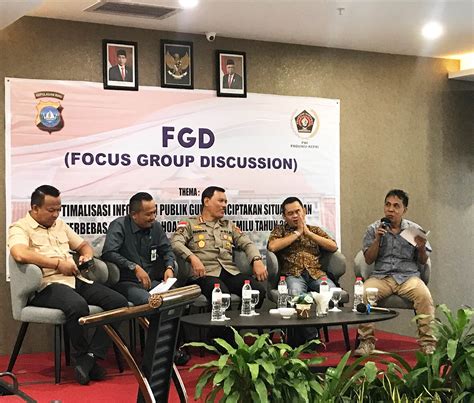 Polda PWI Kepri Gelar FGD Wujudkan Situasi Pemilu 2024 Aman Dan Bebas