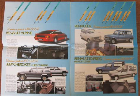 Brochure Publicitaire Prospectus Renault Vendre