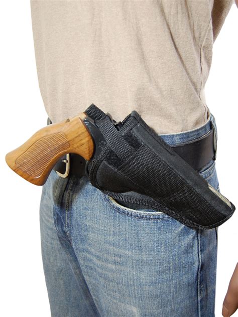 Cross Draw Holster for 4-5" Revolvers - Barsony Holsters