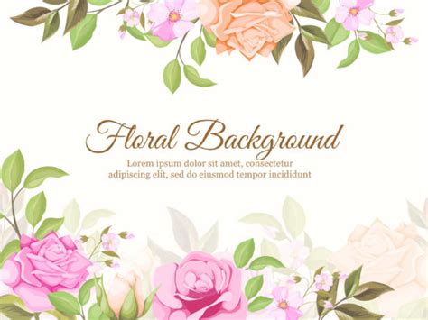 Wedding Banner Background Floral Designs Graphic by lukasdediz · Creative Fabrica