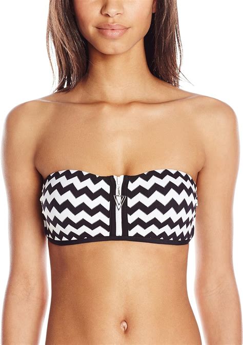 Amazon Seafolly Women S Standard Bandeau Bustier Bikini Top