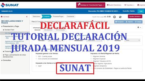 sunat paso a paso para hacer la declaración jurada del impuesto a my xxx hot girl