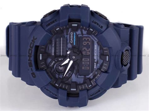 Zegarek Męski G SHOCK Utility Camo GA 700CA 2AER Niebieski Zegarki