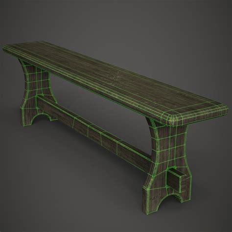 Wooden Bench 3D Model $8 - .fbx .obj .png - Free3D