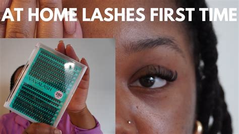 HOW TO APPLY INDIVIDUAL LASHES AT HOME MY FIRST TIME Vavalash YouTube