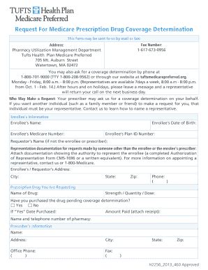 Fillable Online Request For Medicare Prescription Drug Coverage