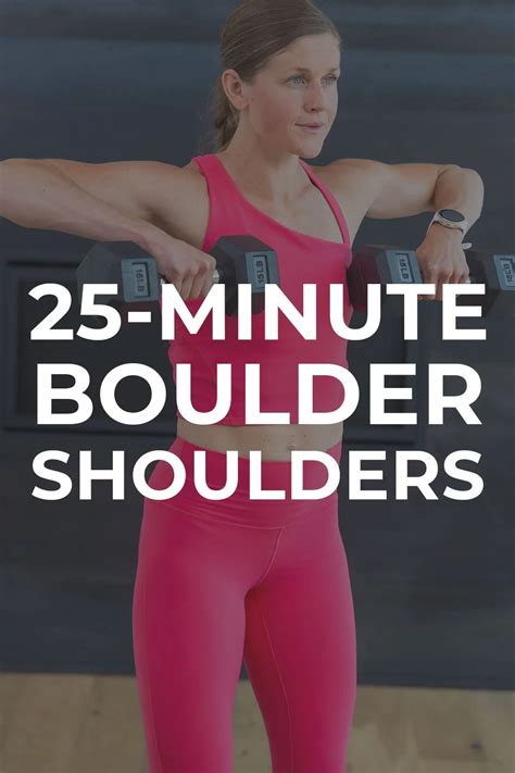 7 Dumbbell Shoulder Exercises For Women Nourish Move Love Shoulder Workout Women Shoulder