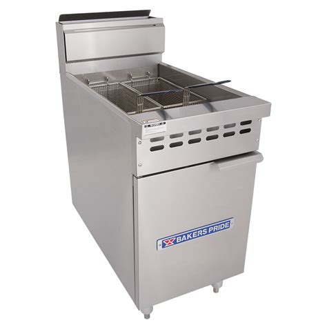 Bakers Pride BPF 6575 Restaurant Series 65 75 Lb Floor Fryer Plant