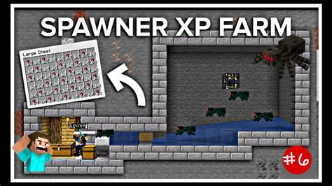 Minecraft Spider Spawner Xp Farm Easy And Bulid Only 5 Min YouTube