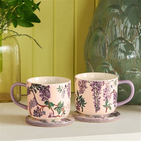 Wisteria Mug And Coaster Set Brandalley