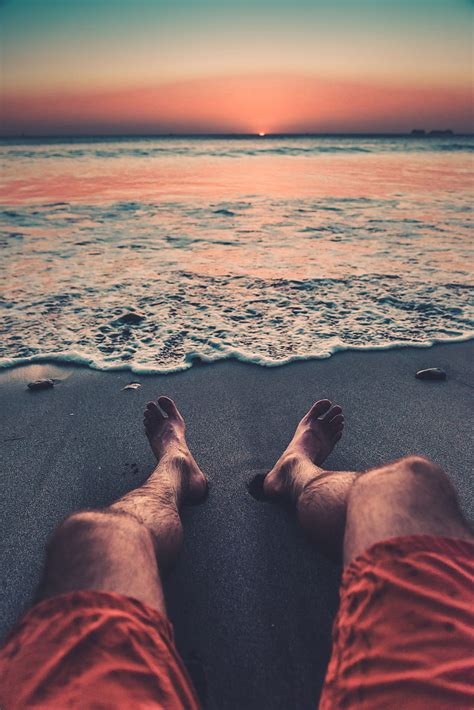 Beach Shore Legs Rest Hd Phone Wallpaper Peakpx