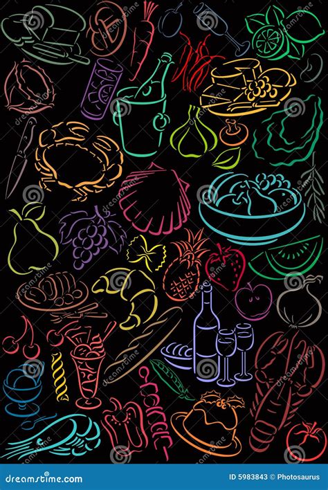 Food Symbols Stock Image | CartoonDealer.com #5983843